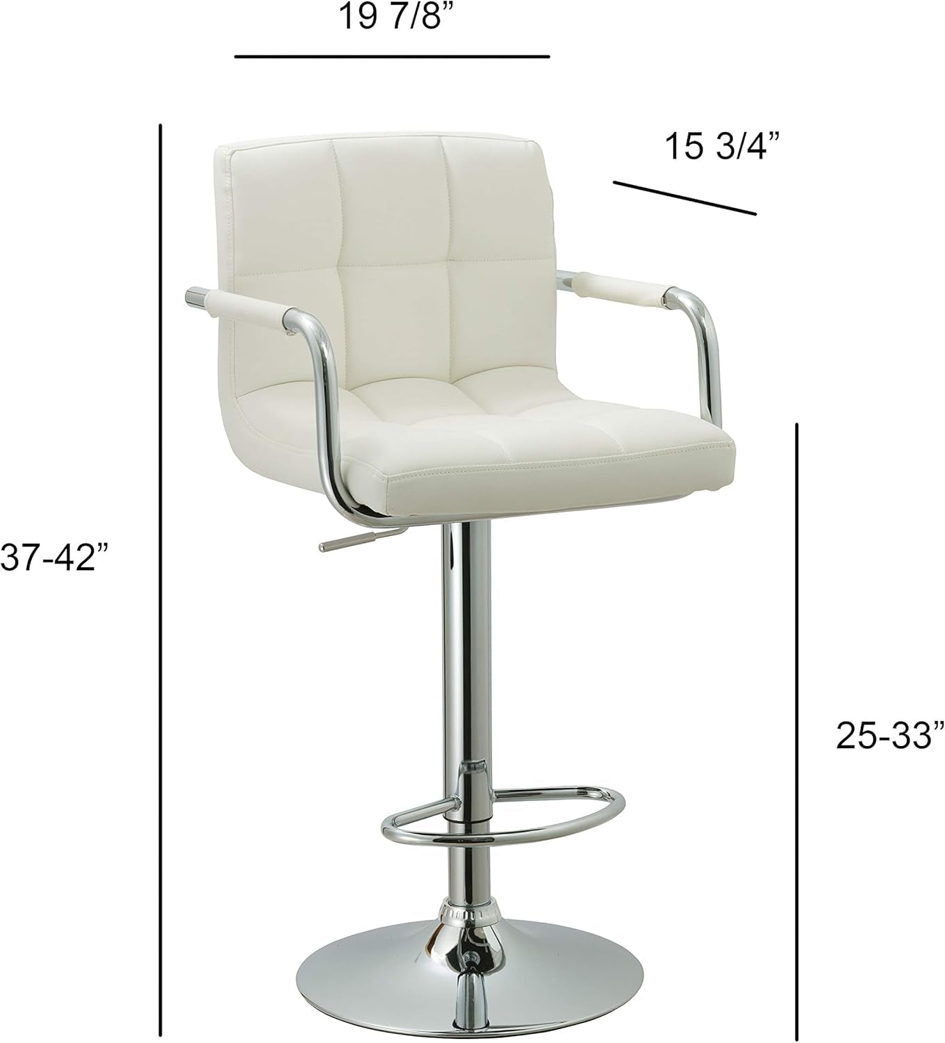 ACBS15 Bar Stool White