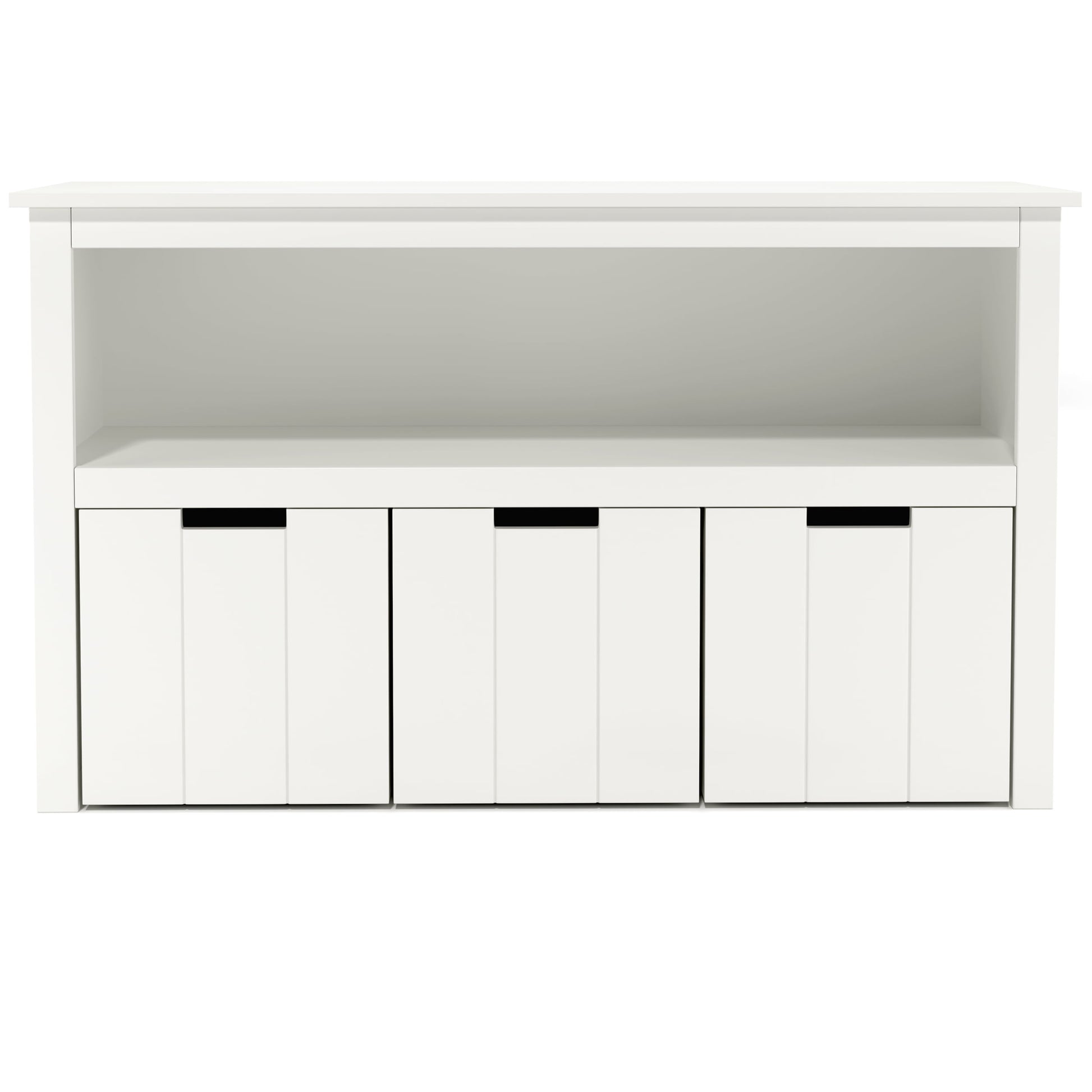 Toy Storage, Kids Storage Bins with 3 Drawers, White Toy Organizer with Shelves & Wheels