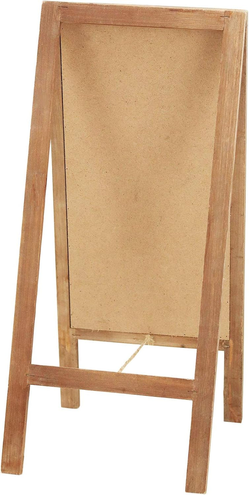 23"H Santa Claus Advent Wood Calendar, Reusable Countdown to Christmas Retro Calendar with Easel (Brown Frame)