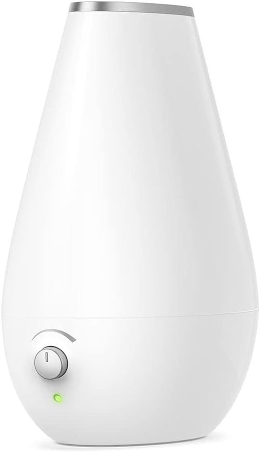 Cool Mist Air Humidifiers for Bedroom,Humidifiers for Baby or Child,1.8L Quiet Ultrasonic Humidifier for Home, Office, Portable Humidifying Unit, Auto Shut Off, Filterless, BPA Free(White)